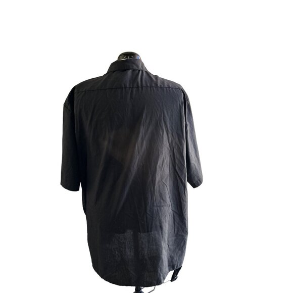 Dickies Men's Black Button-Up Short Sleeve Work Shirt Sz 3XL Sku 2990 - Picture 4 of 6